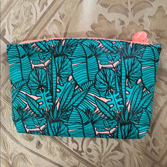 Pink & Teal Makeup Bag/Clutch - Picture 3 of 3